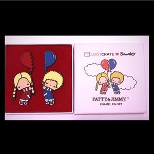 Sanrio Patty & Jimmy Enamel Pin Set New